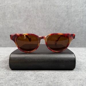 l.a.Eyeworks Jake 385M Y2K Sunglasses Tortoise Red Orange Purple Handcrafted VTG
